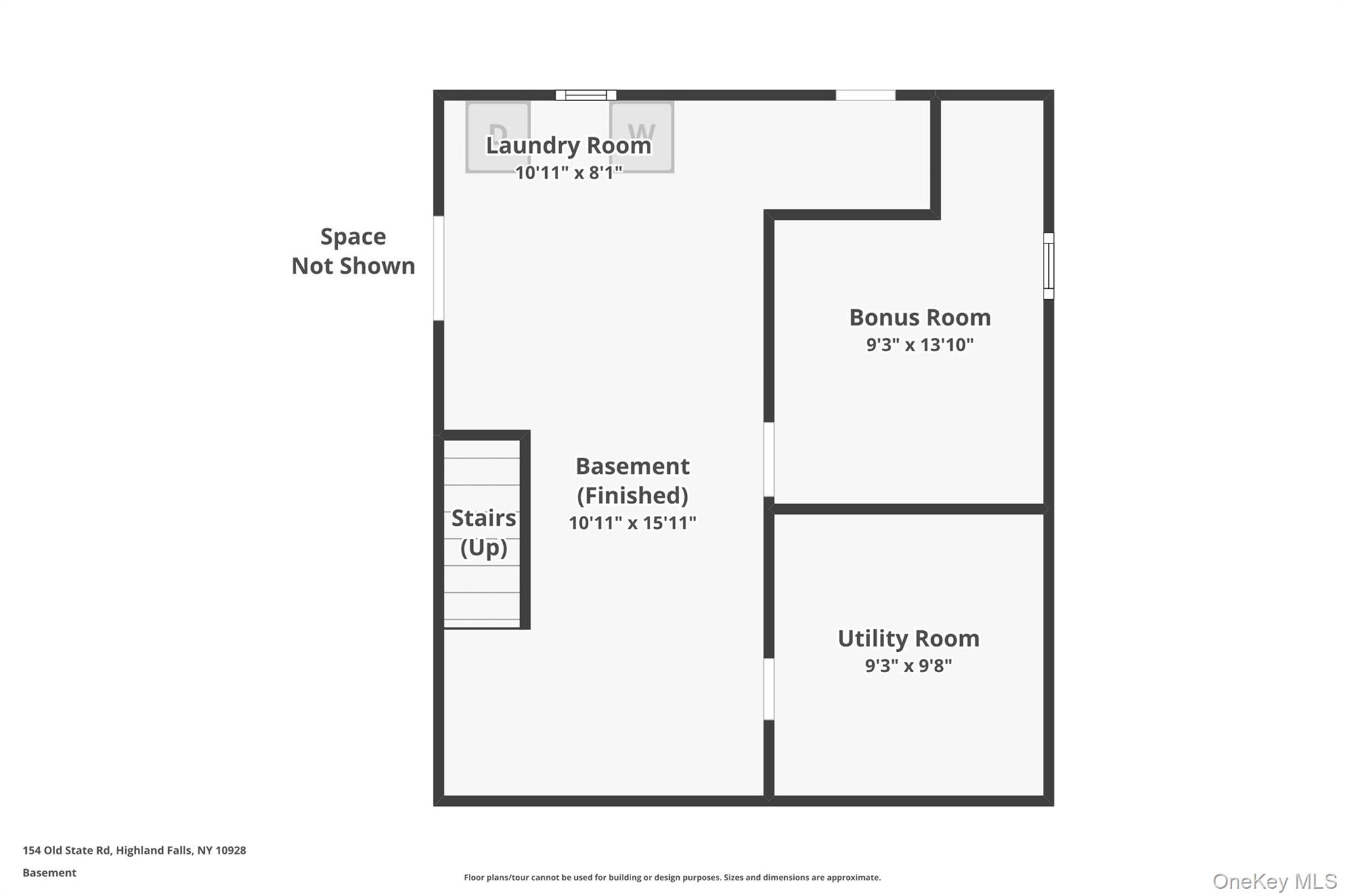 154 Old State Road Highland Falls, NY 10928 - Photo 46 of 49 Basement plan