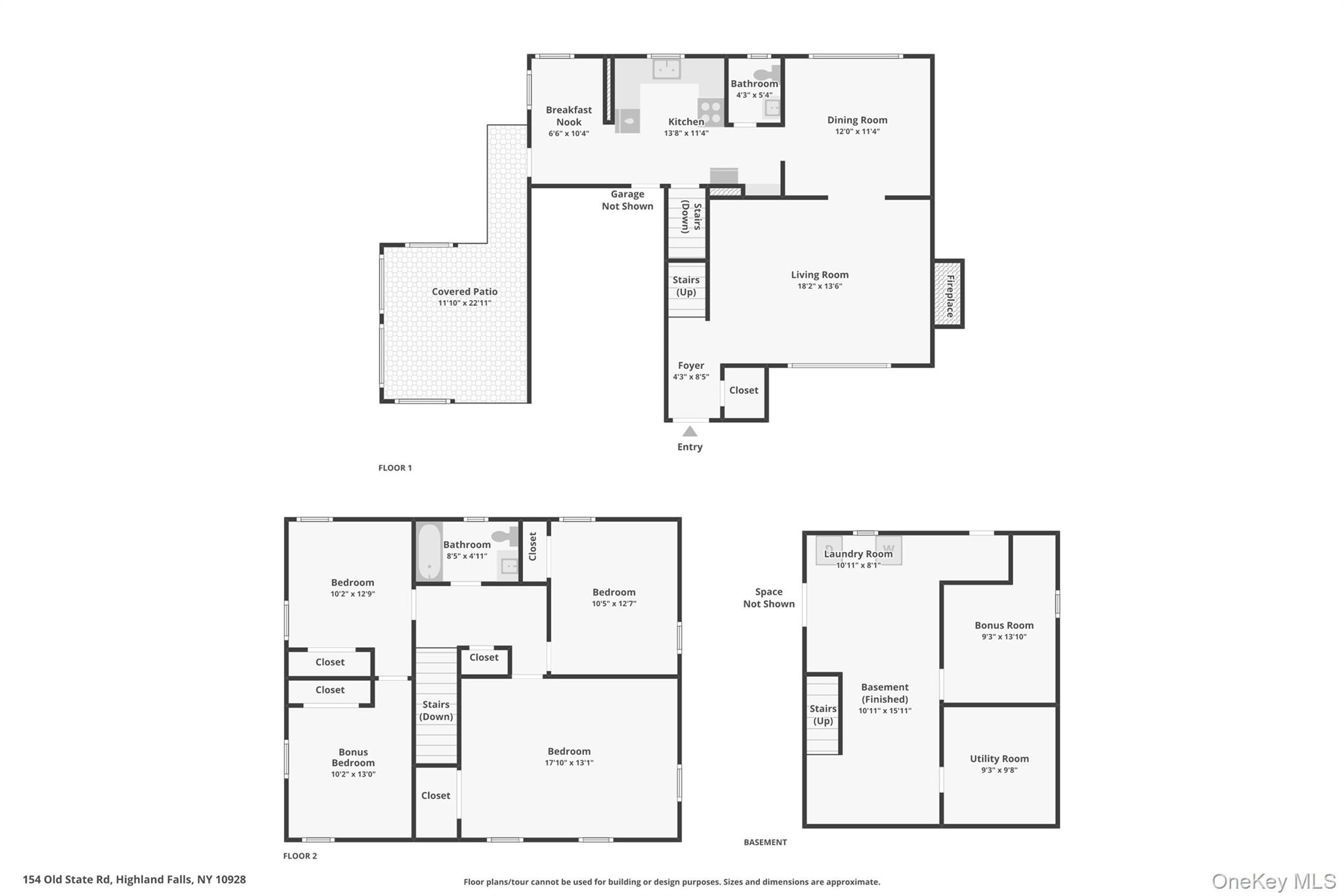 154 Old State Road Highland Falls, NY 10928 - Photo 49 of 49 Combined floor plans.