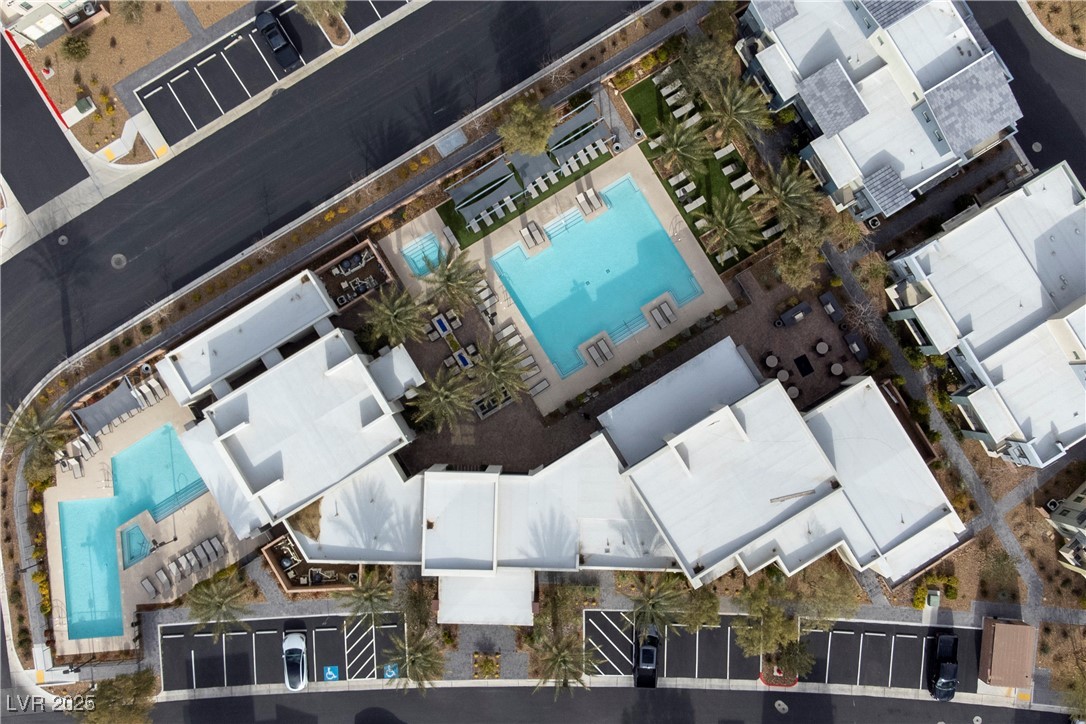 11238 Essence Point Avenue, Unit 201 Las Vegas, NV 89135 - Photo 50 of 52 Bird's eye view of a pool