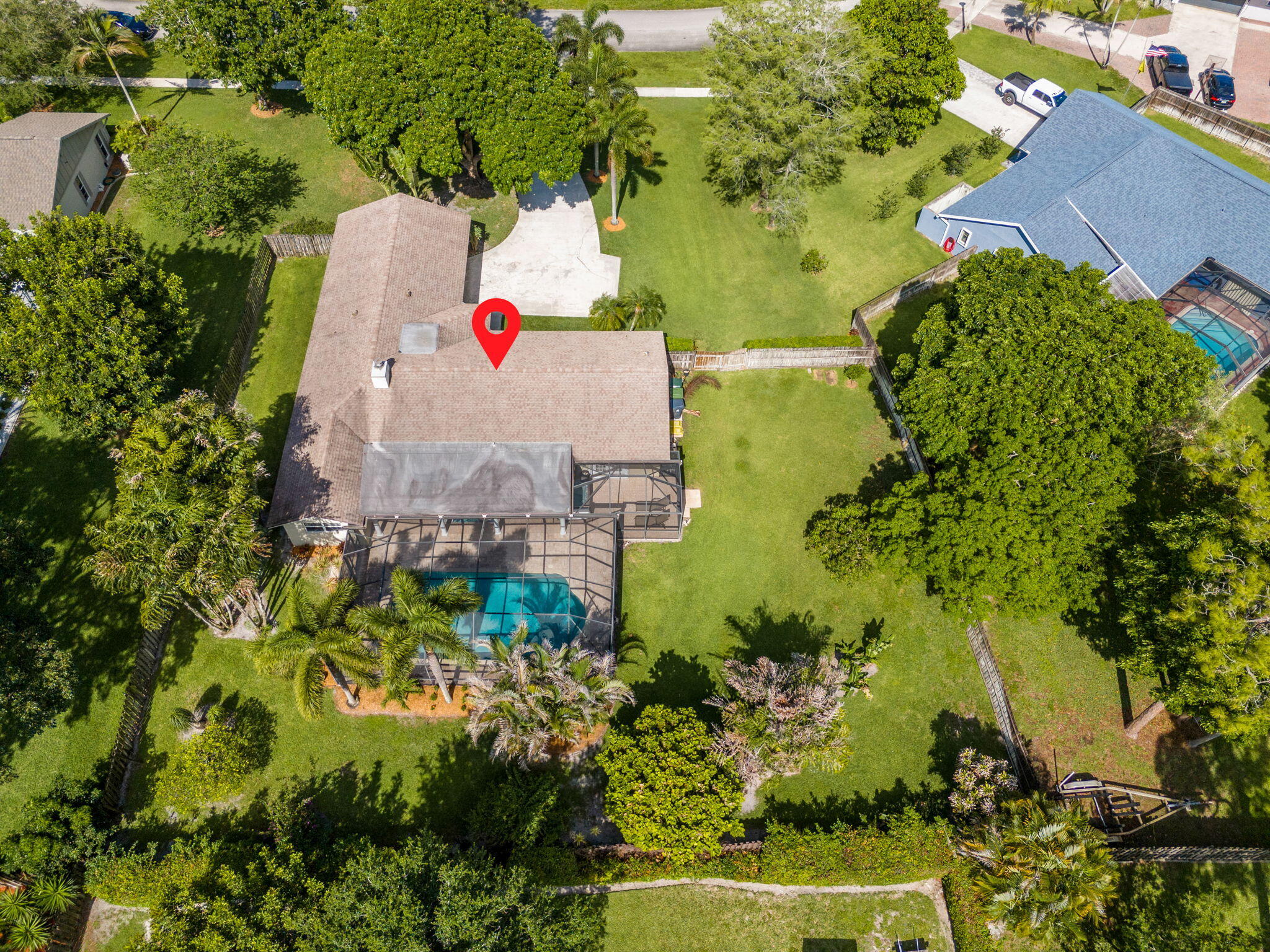 240 Sulky Way Wellington, FL 33414 - Photo 25 of 26 an aerial view of a house with a yard and lake view
