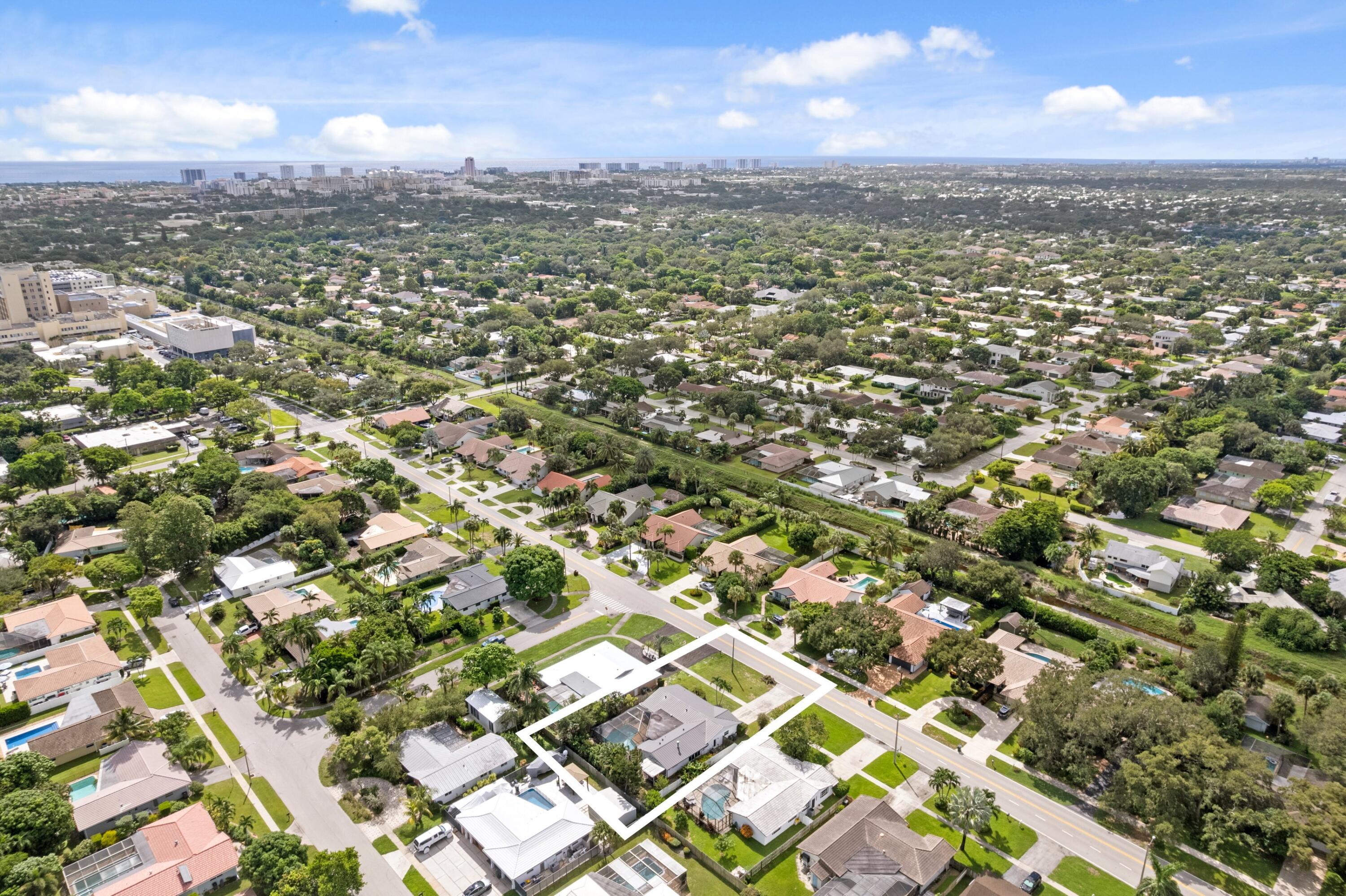 1039 Northwest 8th Street Boca Raton, FL 33486 - Photo 17 of 17 an aerial view of residential houses with city view