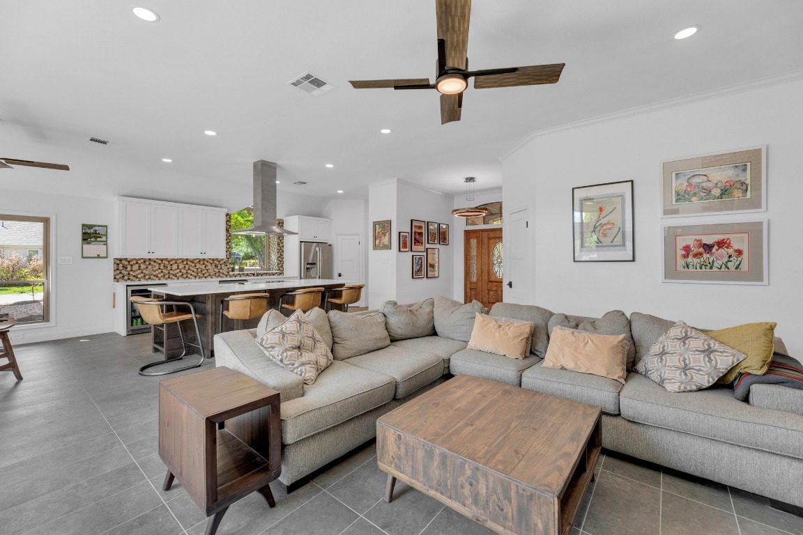 2 Meandering Way Round Rock, TX 78664 - Photo 12 of 39 a living room with furniture and kitchen view