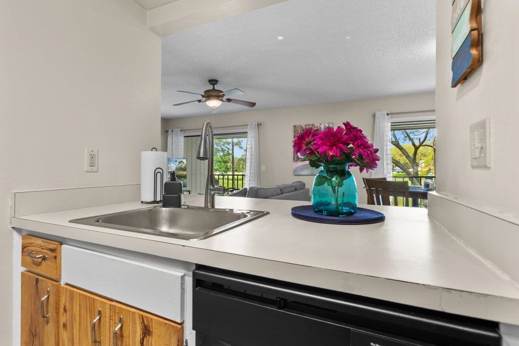 2 Cartagena Court St. Augustine, FL 32086 - Photo 18 of 49 a kitchen with a sink and a chandelier