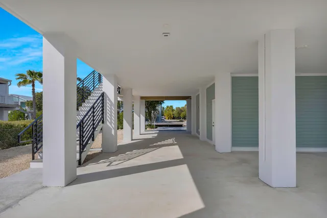 a view of a garden with houses