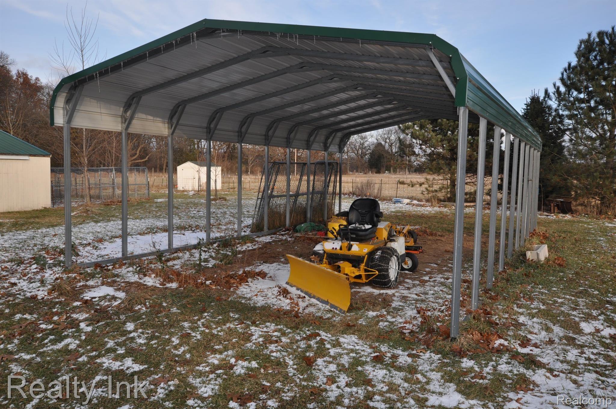 20017 Wasson Road Gregory, MI 48137 - Photo 21 of 26 Carport/equipment storage pavilion (31' x 18')