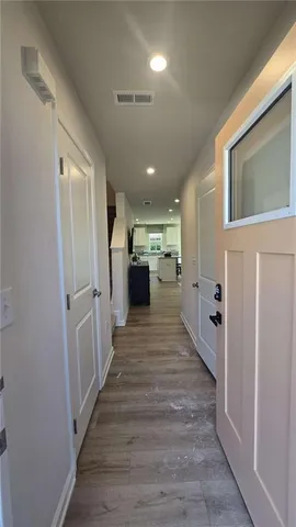 a house view with a backyard space