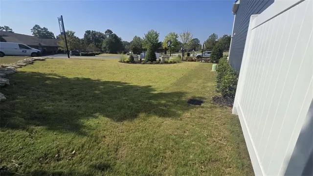 a house view with a outdoor space
