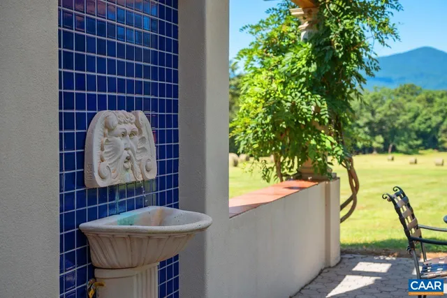 a bathroom with a bathtub and a sink