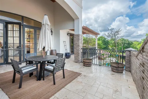 a bedroom with a bed and furniture