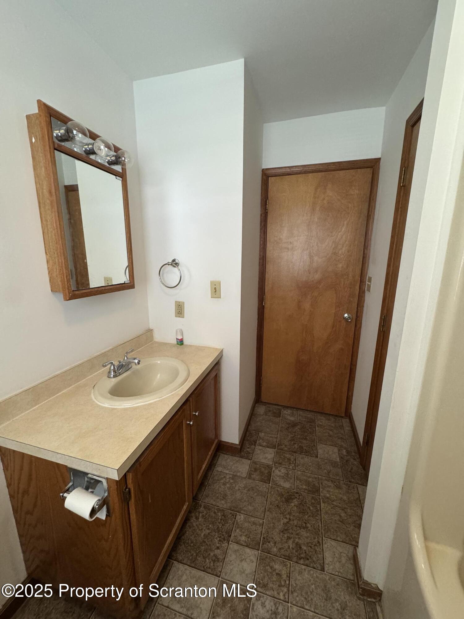 622 Terrace Street, Unit 1R Dunmore, PA 18512 - Photo 11 of 17 a bathroom with a sink and a mirror