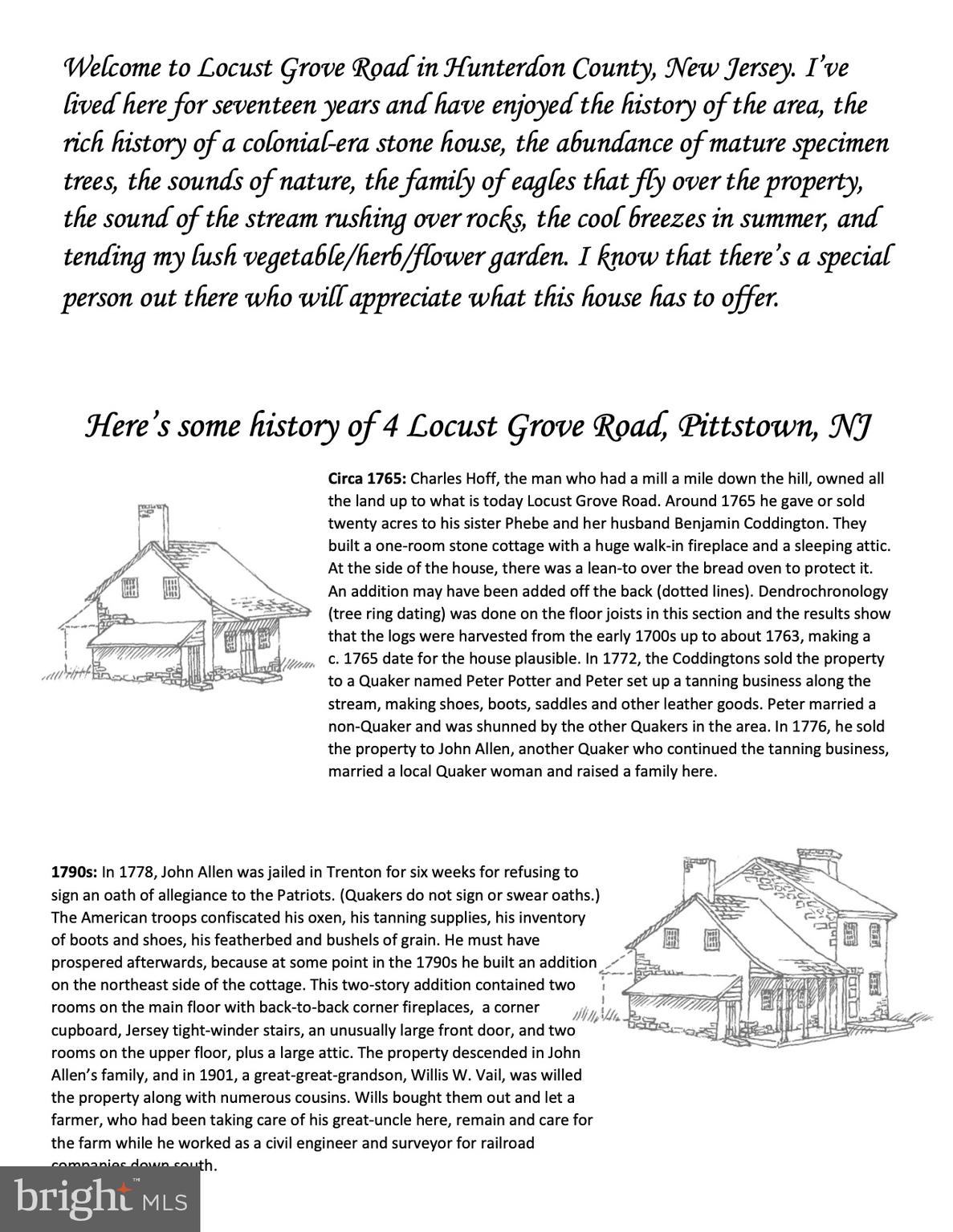 4 Locust Grove Road Pittstown, NJ 08867 - Photo 35 of 37 History of 4 Locust Grove Road