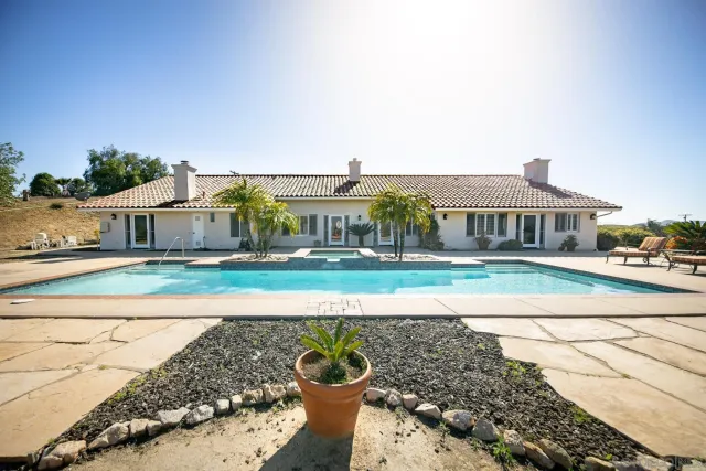 a potted plant sitting in front of a house
