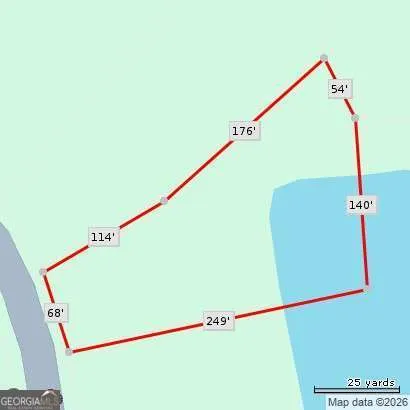 a view of yard with green space and plants