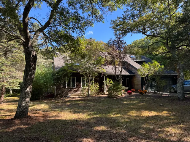 a front view of a building with street