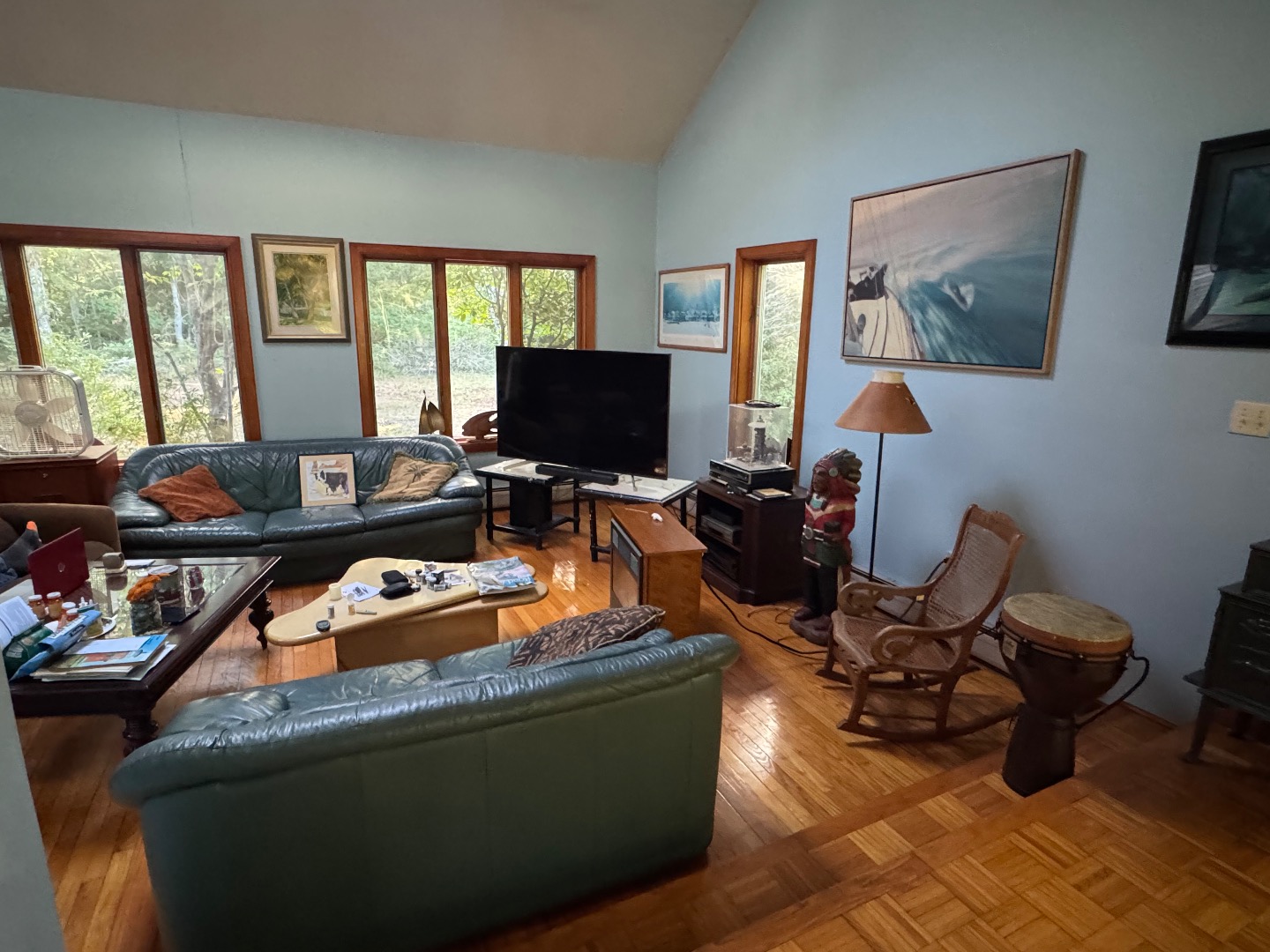 20 Brook Hollow Road West Tisbury, MA 02568 - Photo 10 of 33 a room with furniture and a flat screen tv