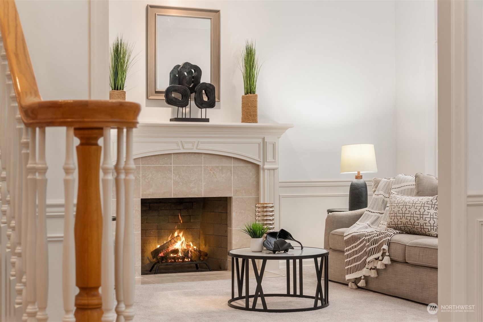 21121 50th Drive Southeast Bothell, WA 98021 - Photo 3 of 38 a living room with furniture and a fireplace
