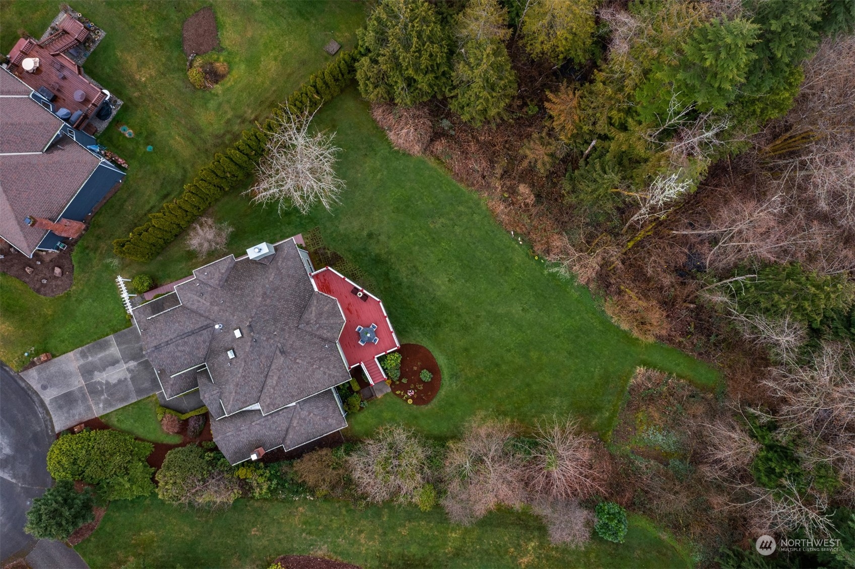 21121 50th Drive Southeast Bothell, WA 98021 - Photo 36 of 38 an aerial view of a house with a garden