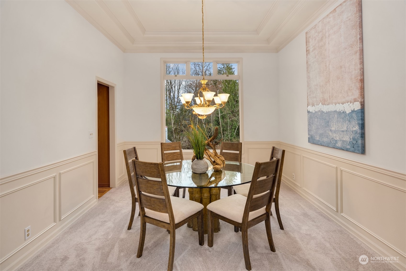 21121 50th Drive Southeast Bothell, WA 98021 - Photo 6 of 38 a dining room with furniture a chandelier and window