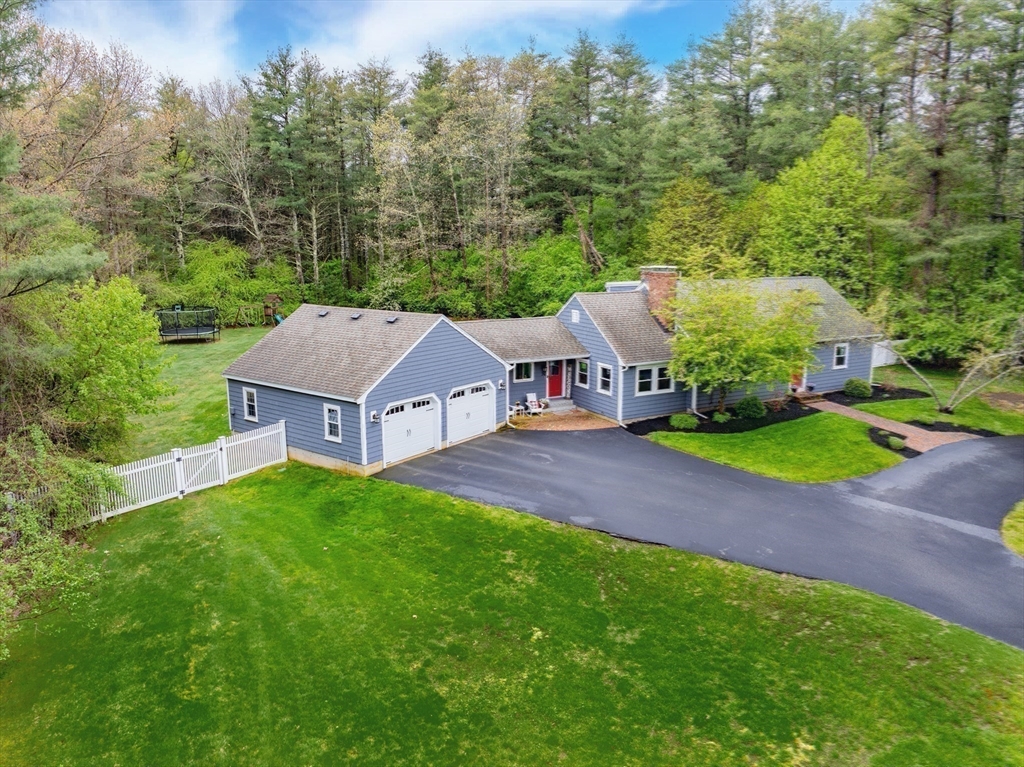 26 Roundtop Road Boxford, MA 01921 - Photo 39 of 42 an aerial view of a house with a big yard