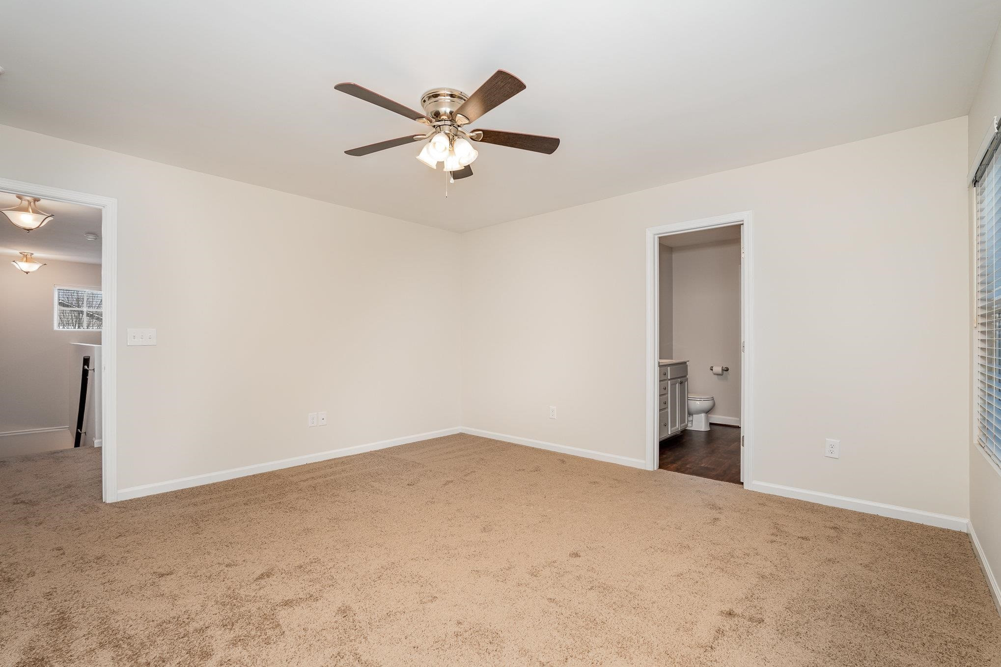 4364 Lyman Avenue Raleigh, NC 27616 - Photo 21 of 28 a view of a big room with closet and a chandelier fan