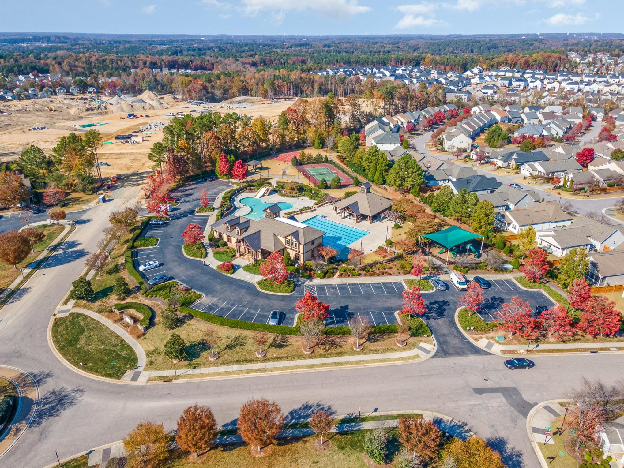 4364 Lyman Avenue Raleigh, NC 27616 - Photo 26 of 28 an aerial view of a house with a ocean view