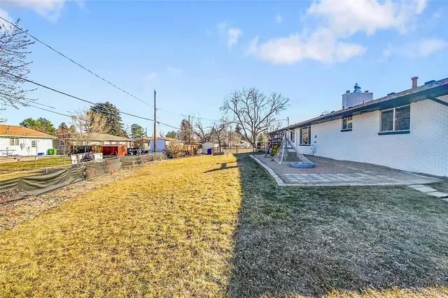 a view of outdoor space with seating area