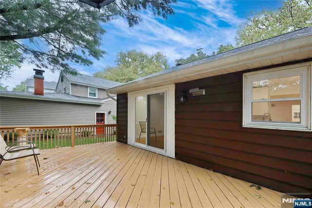 a view of a house with a deck