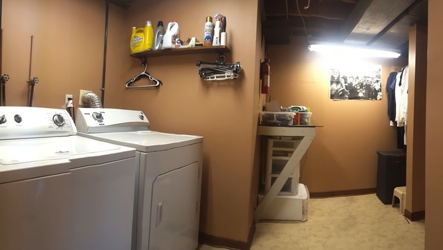 617 Stonegate Road New Lenox, IL 60451 - Photo 13 of 18 a utility room with dryer and washer