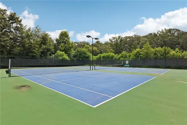 a view of a tennis court