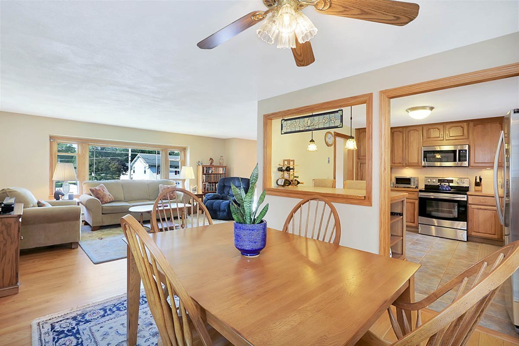 69 Haystack Road Reading, MA 01867 - Photo 8 of 30 a view of a dining room with furniture window and outside view