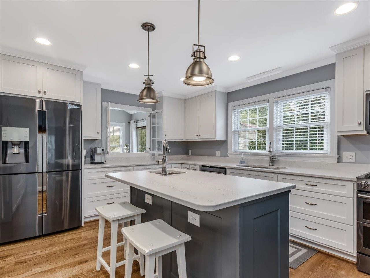 5609 Dona Road Julian, NC 27283 - Photo 20 of 63 a kitchen with a sink a counter space appliances and cabinets