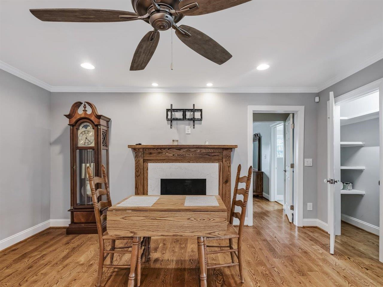 5609 Dona Road Julian, NC 27283 - Photo 26 of 63 a living room with furniture and a fireplace