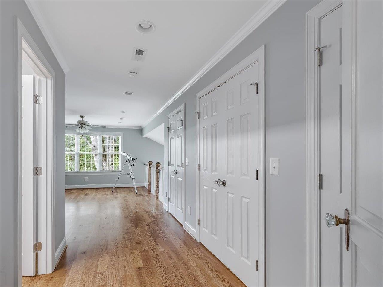 5609 Dona Road Julian, NC 27283 - Photo 42 of 63 a view of hallway with wooden floor