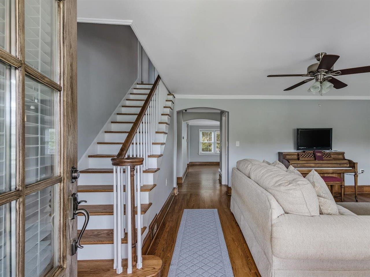 5609 Dona Road Julian, NC 27283 - Photo 10 of 63 a living room with furniture and a flat screen tv