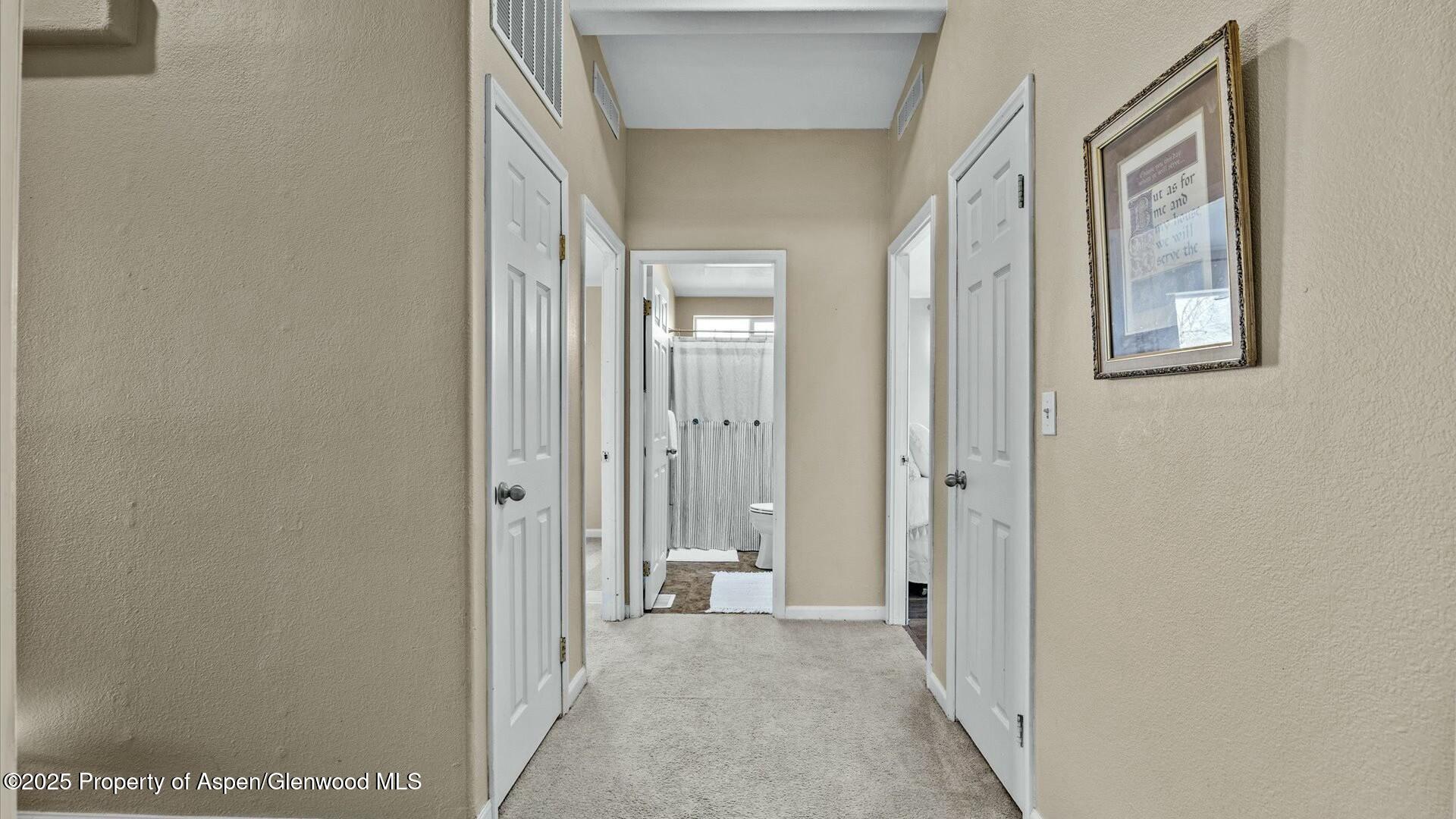 10479 50 Road Mesa, CO 81643 - Photo 19 of 42 a view of a hallway with wooden floor and closet