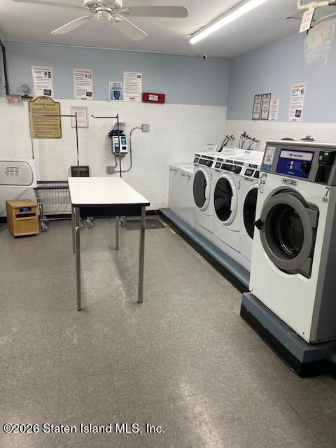 5 Windham Loop, Unit 4M Staten Island, NY 10314 - Photo 29 of 36 a utility room with sink dryer and washer