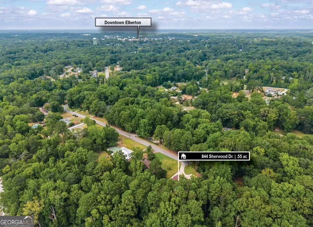 a view of a lake with a building in the background