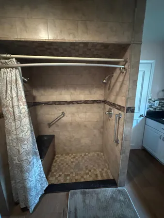 a bathroom with a toilet and a sink