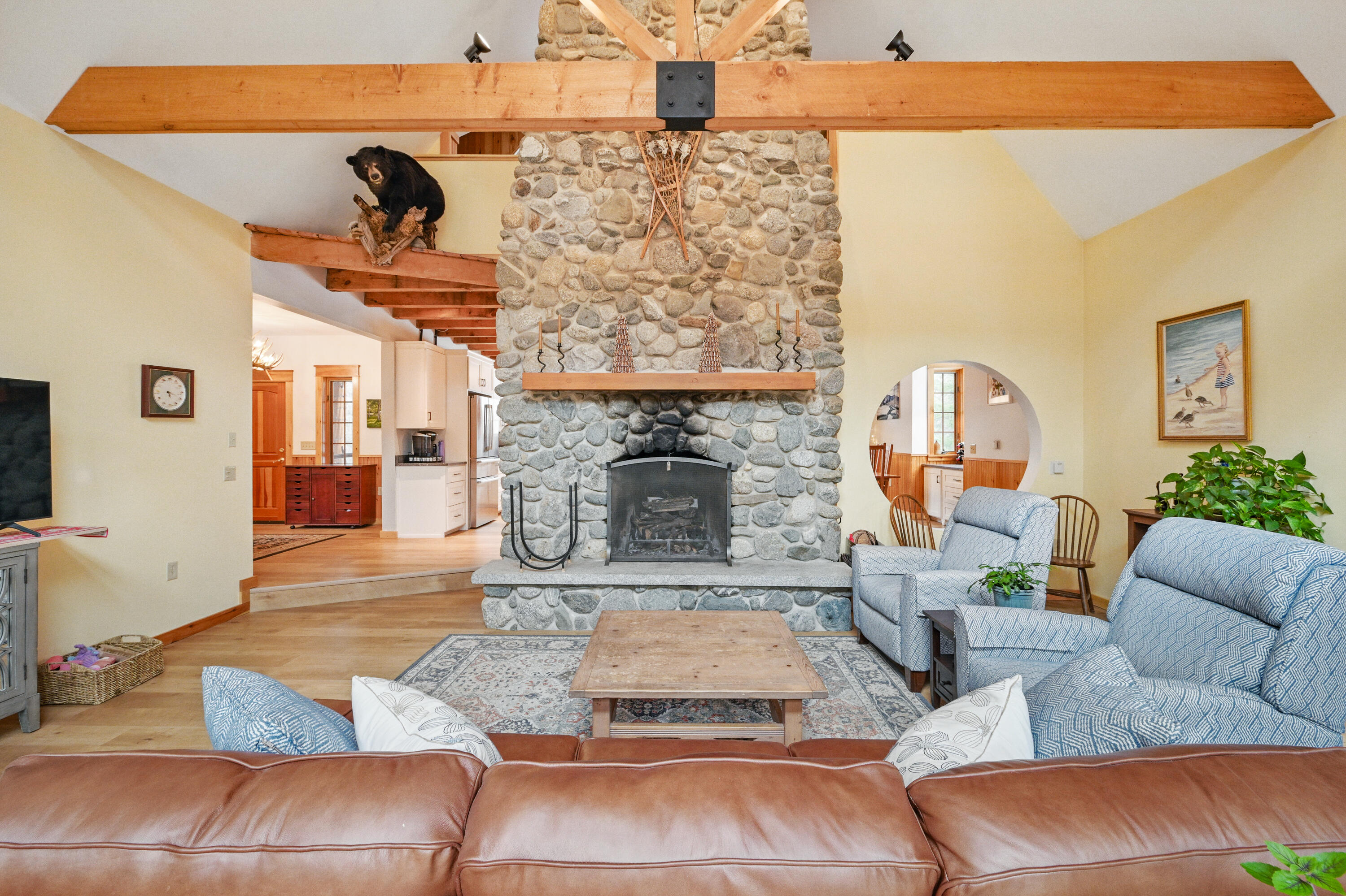 25 Iron Bridge Road Kingfield, ME 04947 - Photo 6 of 65 fireplace in living room