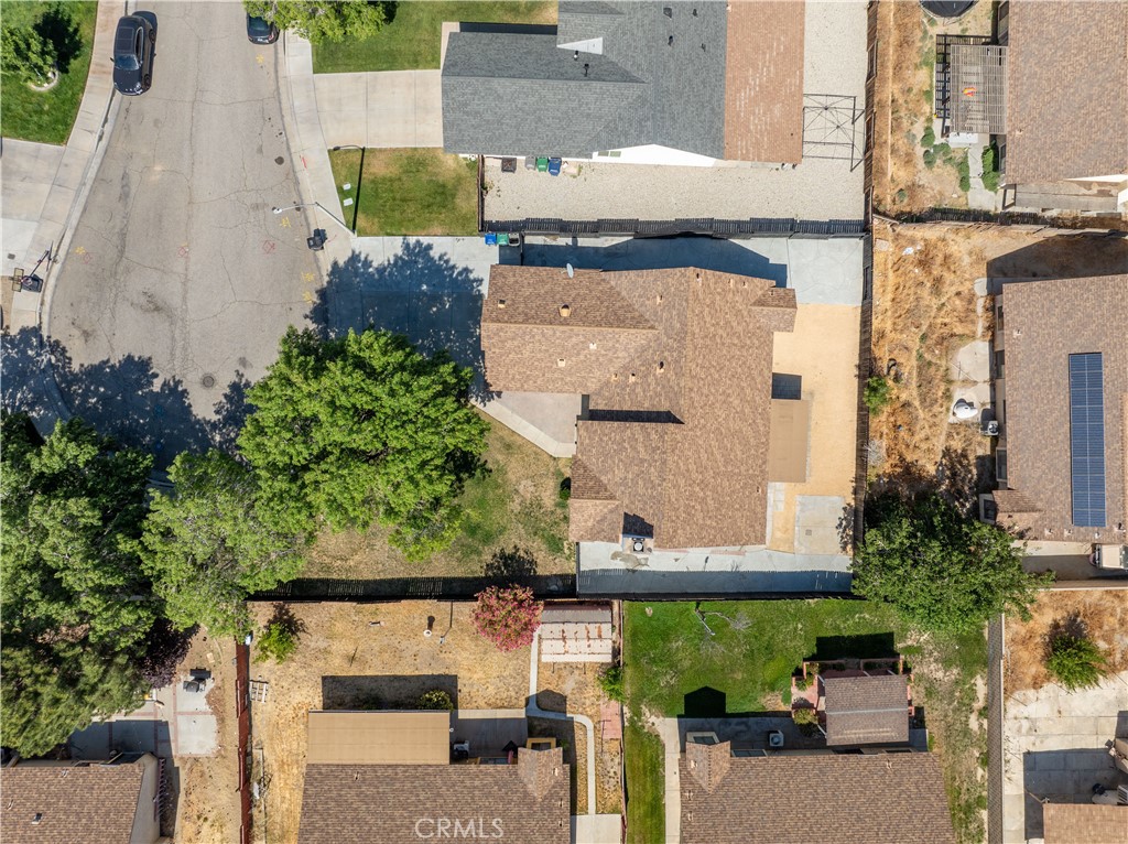 4225 Saddleback Road Palmdale, CA 93552 - Photo 9 of 61 an aerial view of a house with garden space and street view
