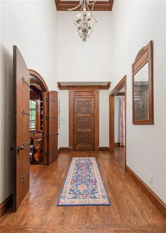 wooden floor in a gallery