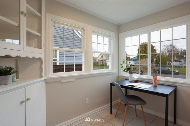 a view of a workspace with a window