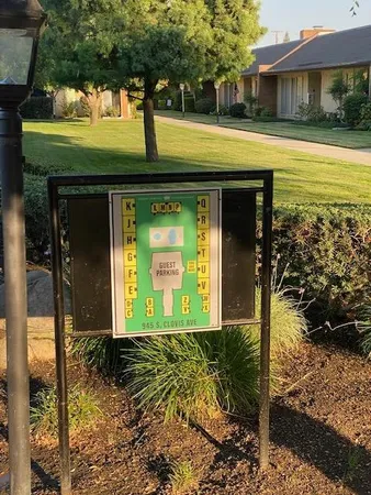 a view of a swimming pool and outdoor space