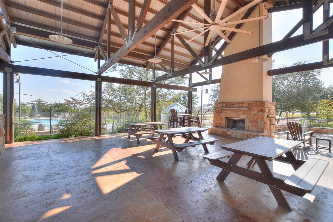 704 Bonnet Boulevard Georgetown, TX 78628 - Photo 39 of 40 Outdoor pavilion with fireplace