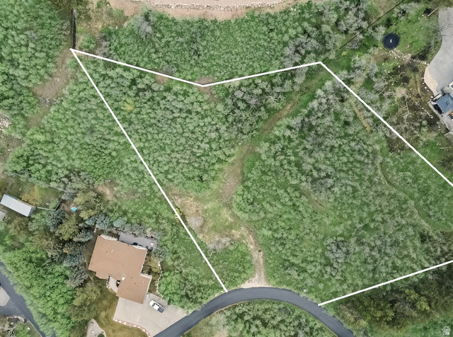 10667 Hidden Ridge Lane Sandy, UT 84092 - Photo 19 of 21 Aerial overview of property's location with property parcel outlined