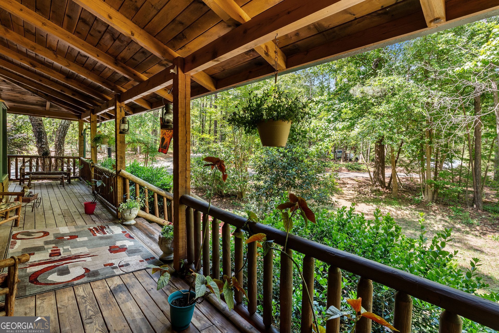 4930 Post Road Winston, GA 30187 - Photo 5 of 59 a view of balcony with furniture and garden