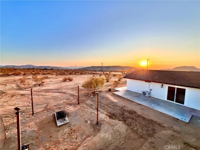 a view of a terrace with wooden floor