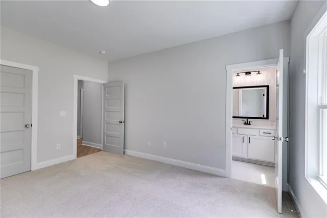 a view of an empty room