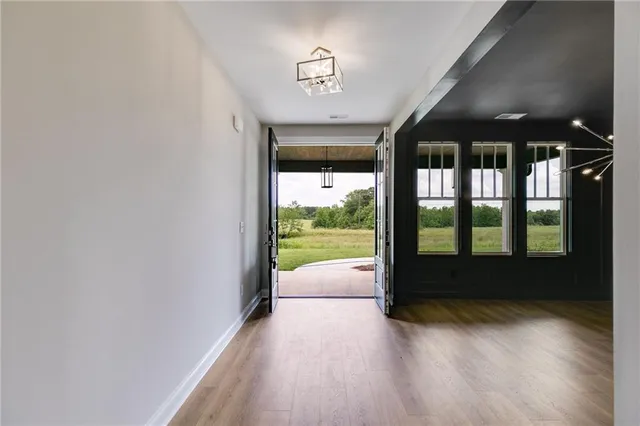 a view of an empty room