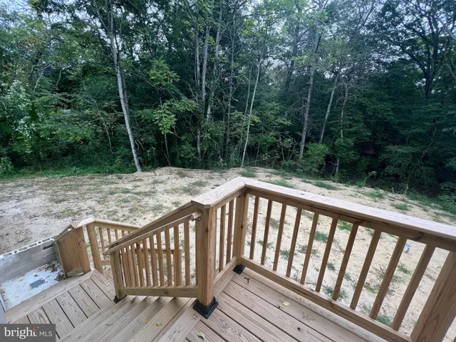 a view of wooden deck